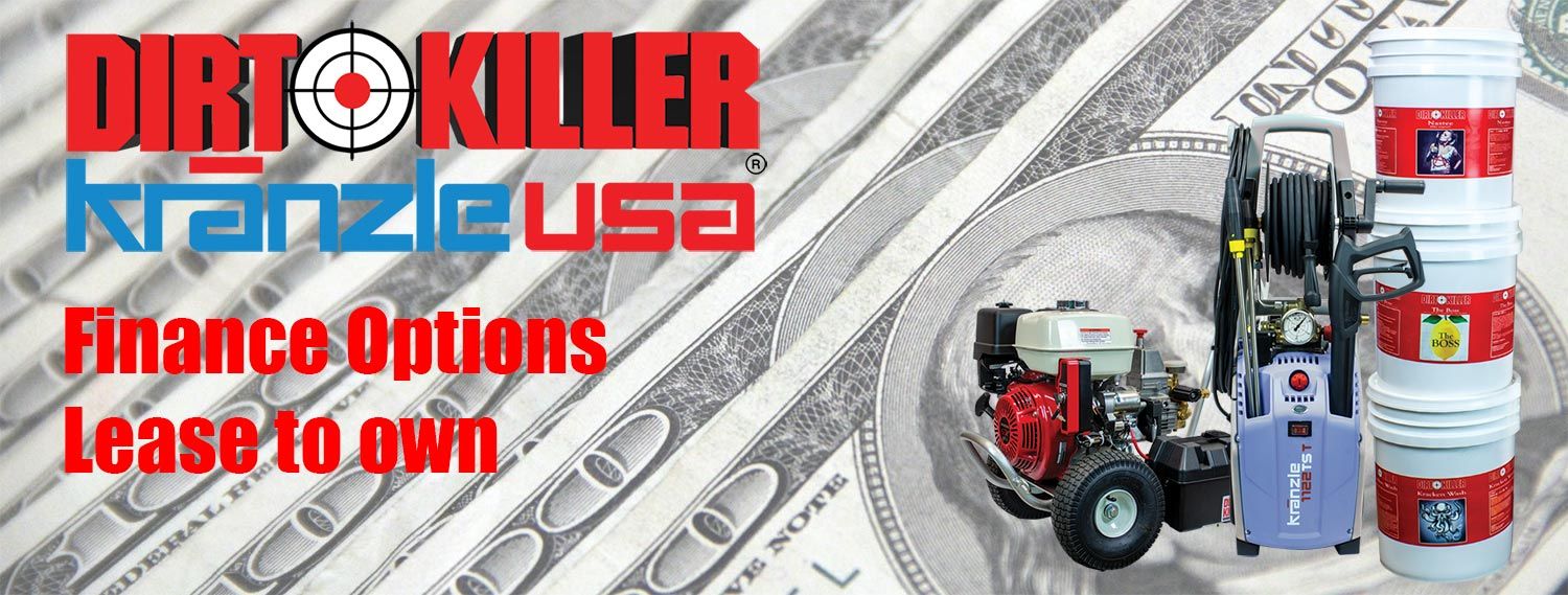 Lease options for pressure washers Dirt Killer